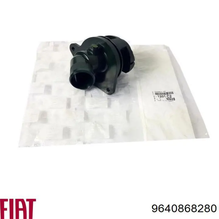 Flange do sistema de esfriamento (união em T) 9640868280 Fiat/Alfa/Lancia