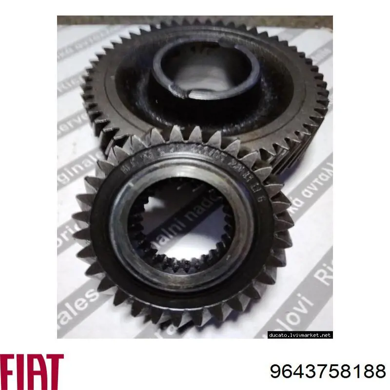 Roda dentada propulsionada de 5ª velocidade 9643758188 Fiat/Alfa/Lancia