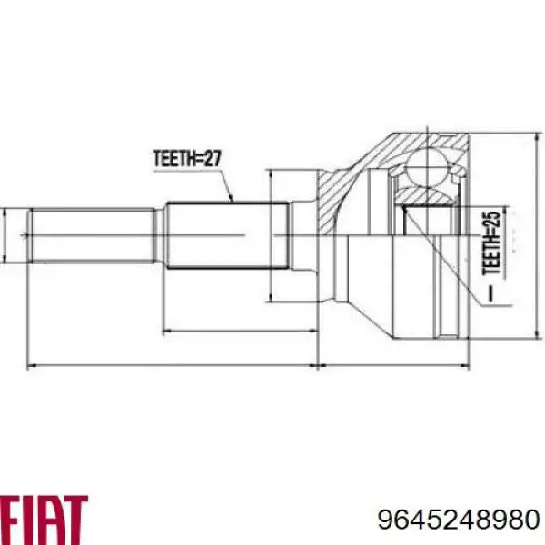 Semieixo (acionador) dianteiro direito GSP 218291 preço, a partir de 93,11 USD