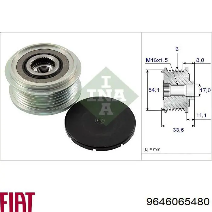 Gerador Fiat/Alfa/Lancia 9646065480 preço, a partir de 74,75 USD
