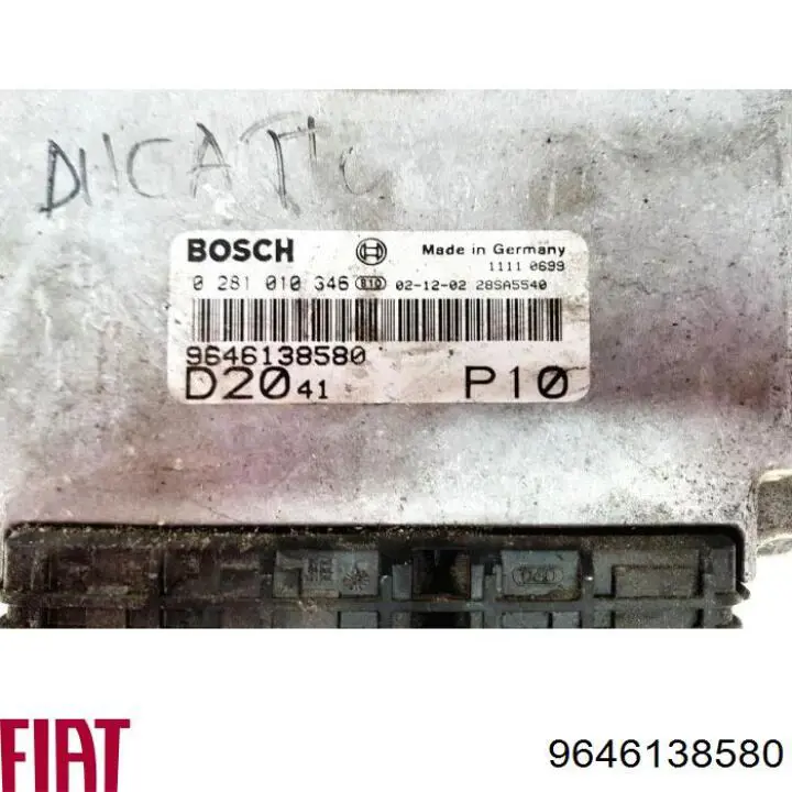 Módulo de direção (Centralina eletrônica) de motor 0281010346 Peugeot/Citroen