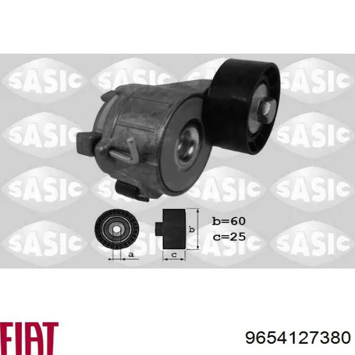 9654127380 Fiat/Alfa/Lancia Reguladora de tensão da correia de transmissão