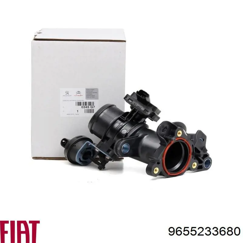 Válvula de borboleta montada 9655233680 Fiat/Alfa/Lancia