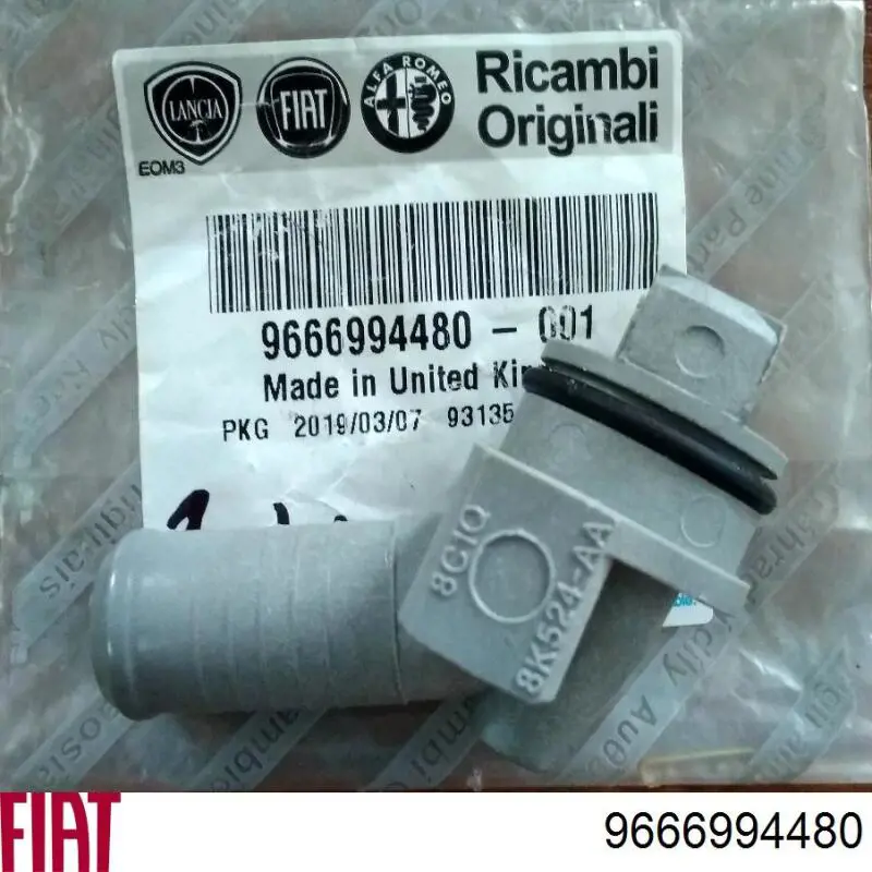 8C1Q8K524AA Ford Tubo de ligação do radiador de óleo
