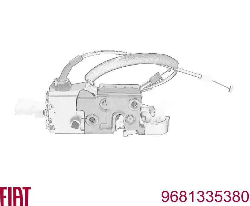 9681335380 Fiat/Alfa/Lancia Fecho da porta dianteira esquerda