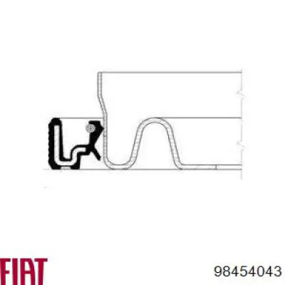 Compre 98454043 Fiat/Alfa/Lancia Vedação de bomba de óleo de motor