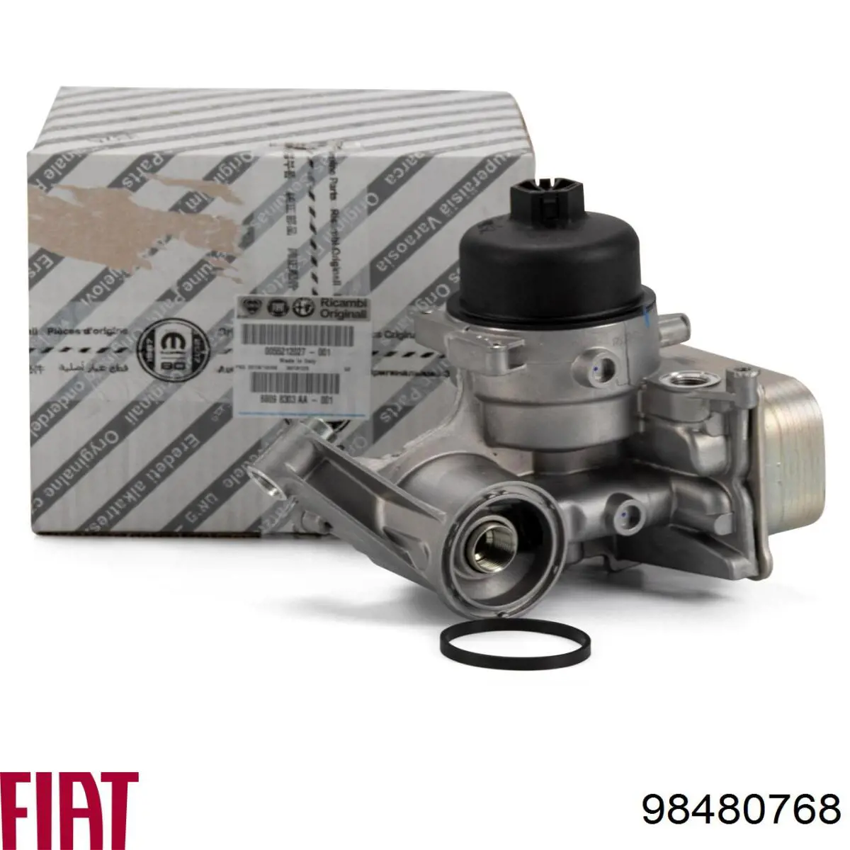 98480768 Fiat/Alfa/Lancia Radiador de óleo (frigorífico), debaixo de filtro