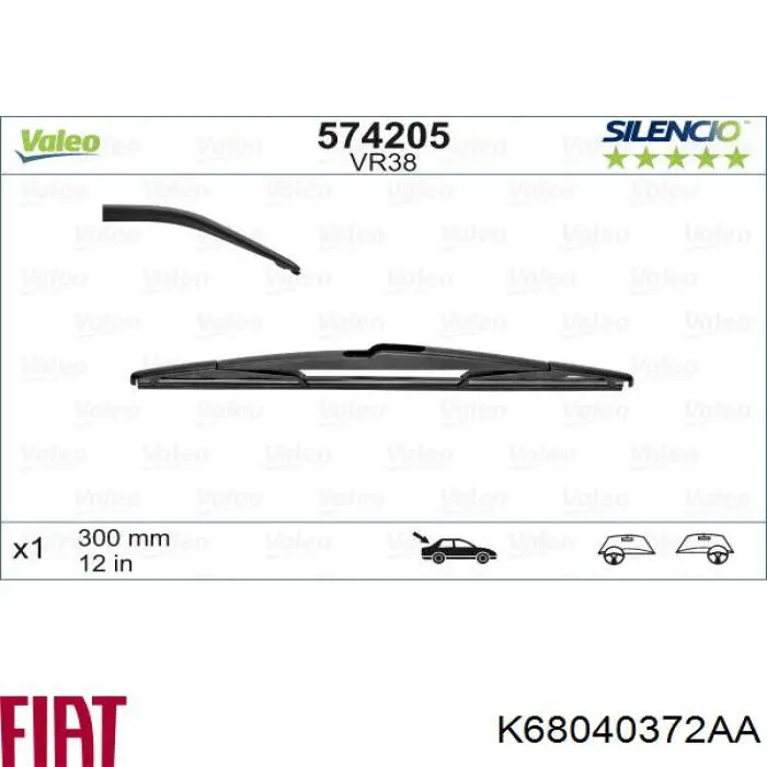 Limpa-pára-brisas de vidro traseiro Toyota 852420E080 preço, a partir de 21,67 USD