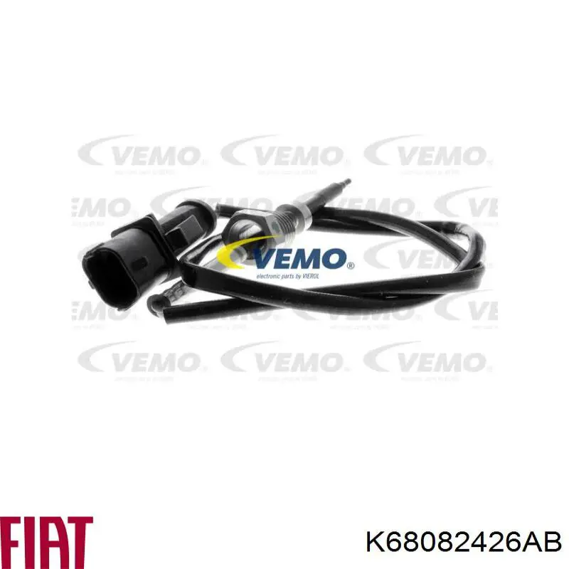 Sensor de temperatura dos gases de escape (GE), antes de filtro de partículas diesel Fiat/Alfa/Lancia K68082426AB preço, a partir de 52,63 USD