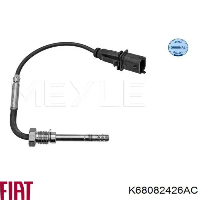 K68082426AC Fiat/Alfa/Lancia Sensor de temperatura dos gases de escape (GE), antes de filtro de partículas diesel