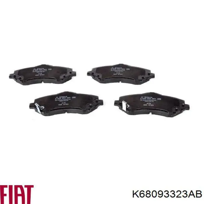 Sapatas do freio dianteiras de disco Fiat/Alfa/Lancia K68093323AB preço, a partir de 44,61 USD