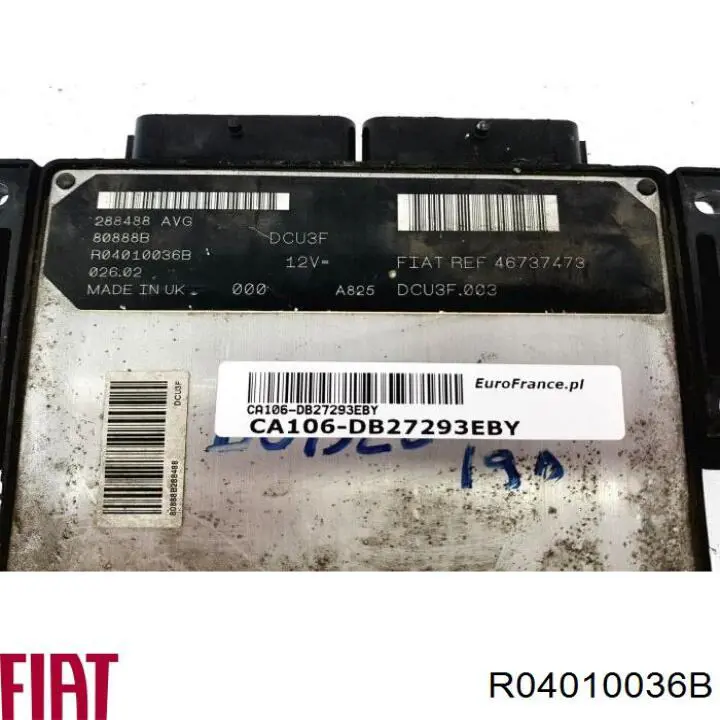 Módulo de direção (Centralina eletrônica) de motor Fiat/Alfa/Lancia 55199395 preço, a partir de 90,24 USD