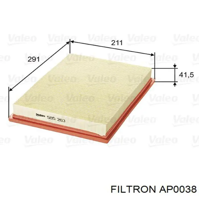 Filtro de ar Filtron AP0038 preço, a partir de 13,29 USD