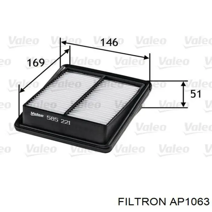 Compre AP1063 Filtron Filtro de ar