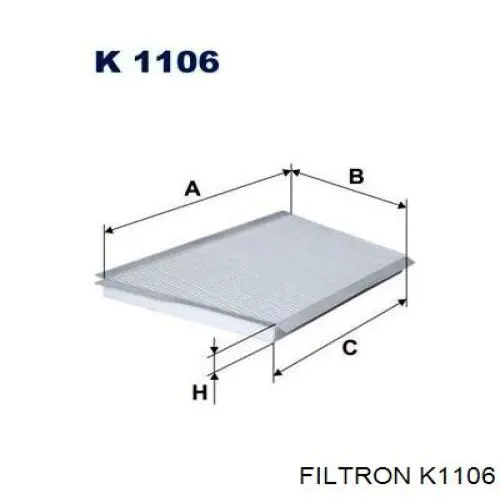 Filtro de salão Filtron K1106 preço, a partir de 11,07 USD