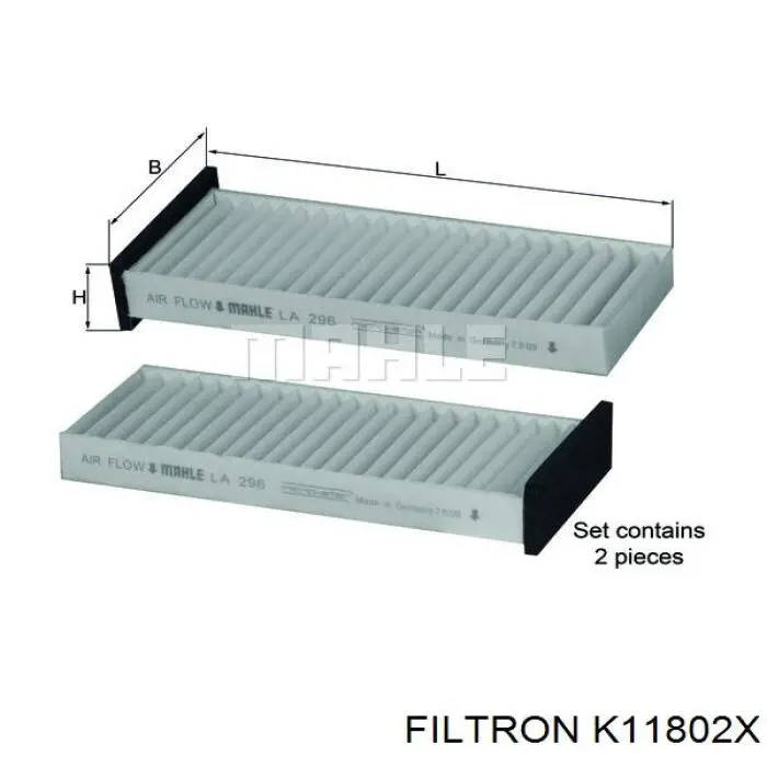 K11802X Filtron Filtro de salão