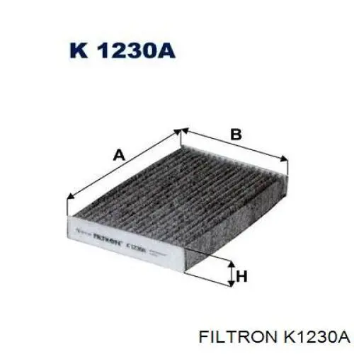 K1230A Filtron Filtro de salão