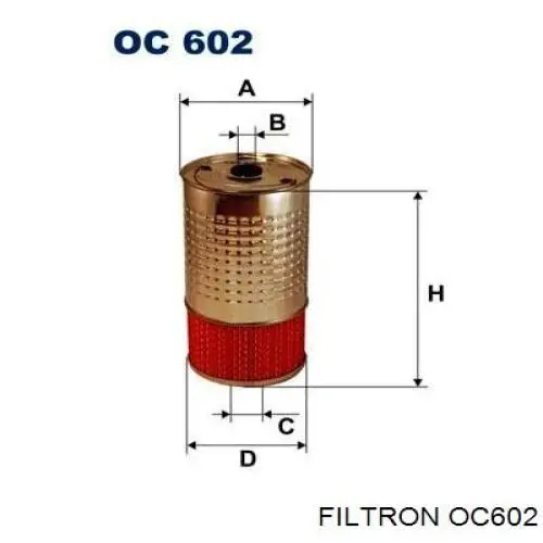 Filtro de óleo Filtron OC602 preço, a partir de 8,22 USD