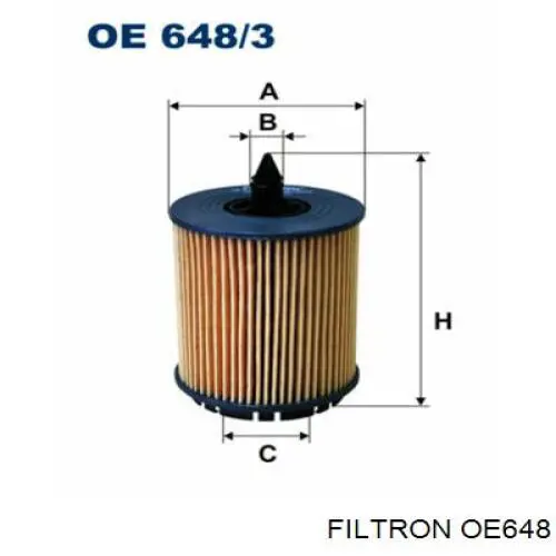 Compre OE648 Filtron Filtro de óleo