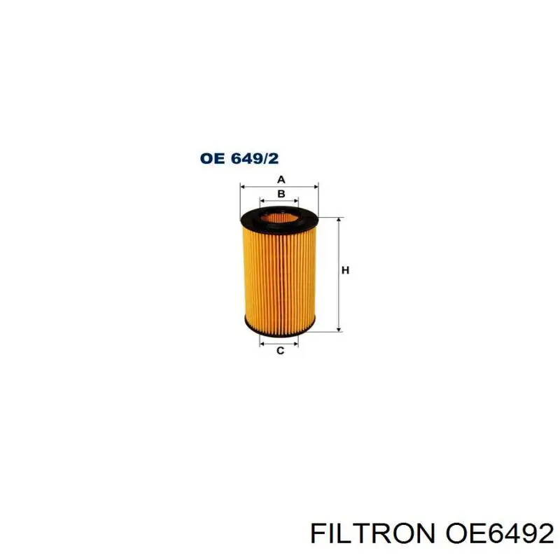 Filtro de óleo Filtron OE6492 preço, a partir de 7,25 USD