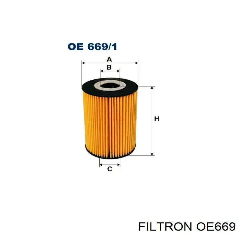 Filtro de óleo Filtron OE669 preço, a partir de 9,26 USD