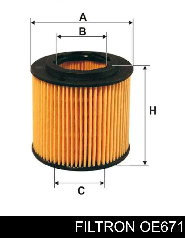Filtro de óleo Filtron OE671 preço, a partir de 7,77 USD