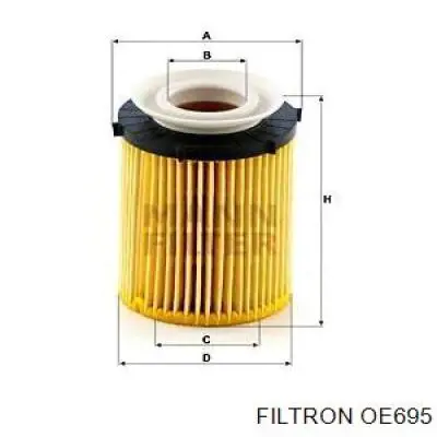 Compre OE695 Filtron Filtro de óleo