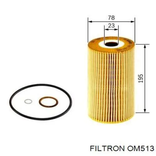 Filtro de óleo Filtron OM513 preço, a partir de 9,24 USD