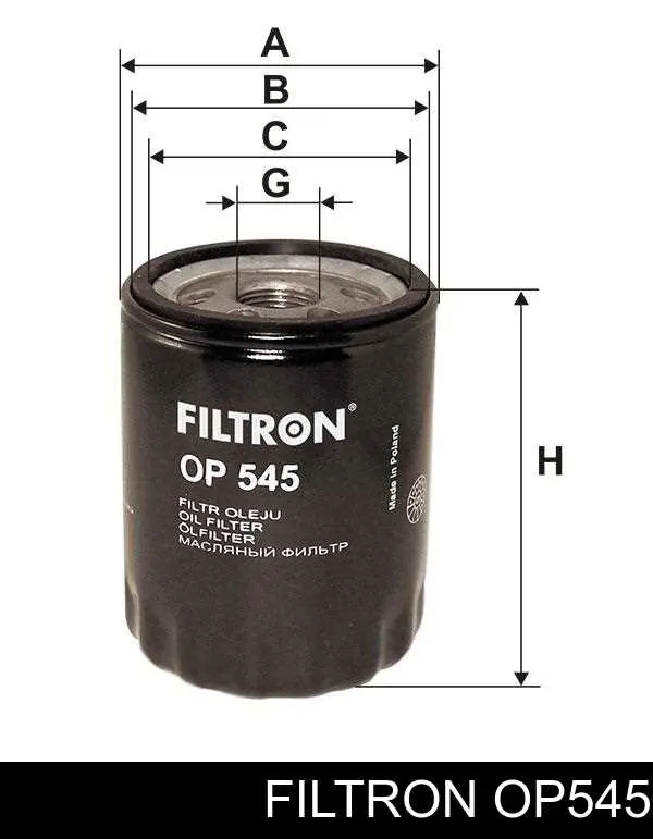 Compre OP545 Filtron Filtro de óleo