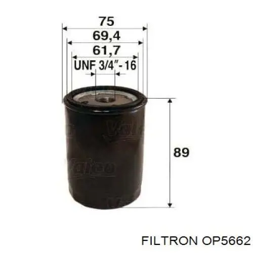 Filtro de óleo Filtron OP5662 preço, a partir de 5,63 USD