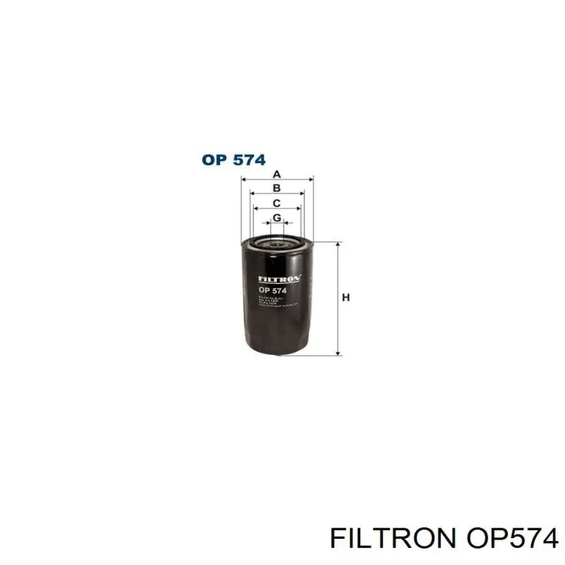 Filtro de óleo Filtron OP574 preço, a partir de 10,37 USD