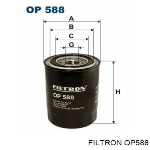 Filtro de óleo Filtron OP588 preço, a partir de 10,83 USD