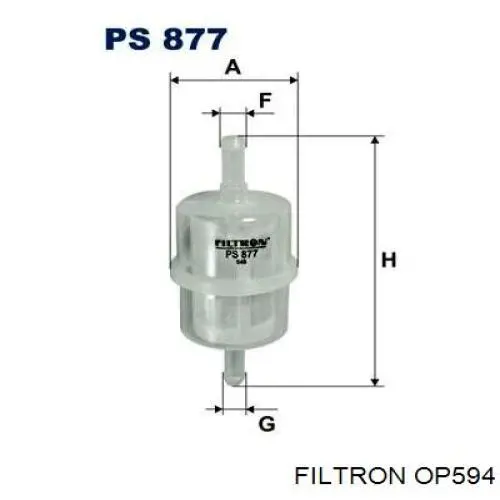 Compre OP594 Filtron Filtro de óleo