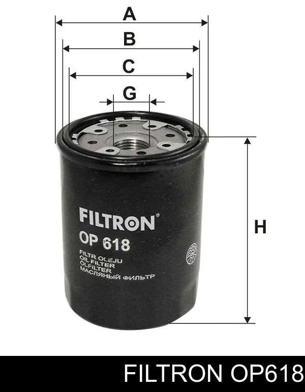 Compre OP618 Filtron Filtro de óleo
