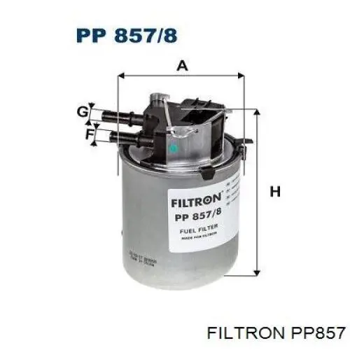 Compre PP857 Filtron Filtro de combustível