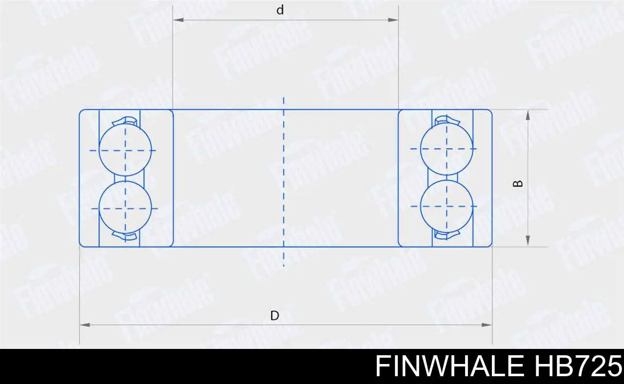 Compre HB725 Finwhale Rolamento de cubo dianteiro