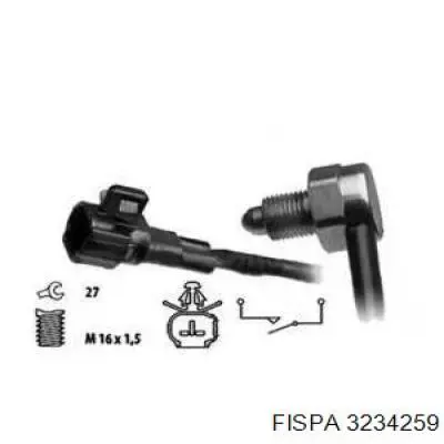 8454052030 Toyota Sensor de ativação das luzes de marcha à ré