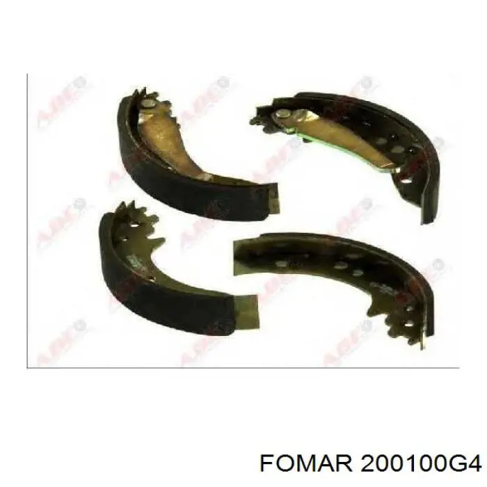 Compre 200100G4 Fomar Roulunds Sapatas do freio traseiras de tambor