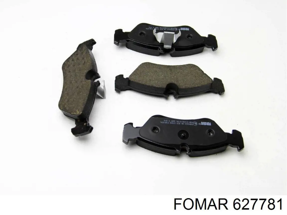 627781 Fomar Roulunds Sapatas do freio traseiras de disco