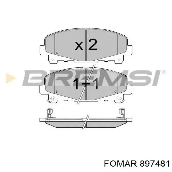 Compre SP1606 Hi-q Sapatas do freio dianteiras de disco