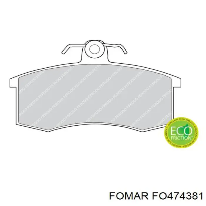 Compre D140SM Dafmi Sapatas do freio dianteiras de disco