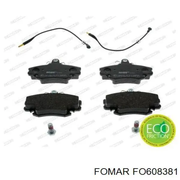 Compre 608381 Fomar Roulunds Sapatas do freio dianteiras de disco