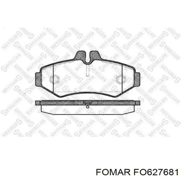 Sapatas do freio dianteiras de disco Fomar Roulunds FO627681 preço, a partir de 37,46 USD
