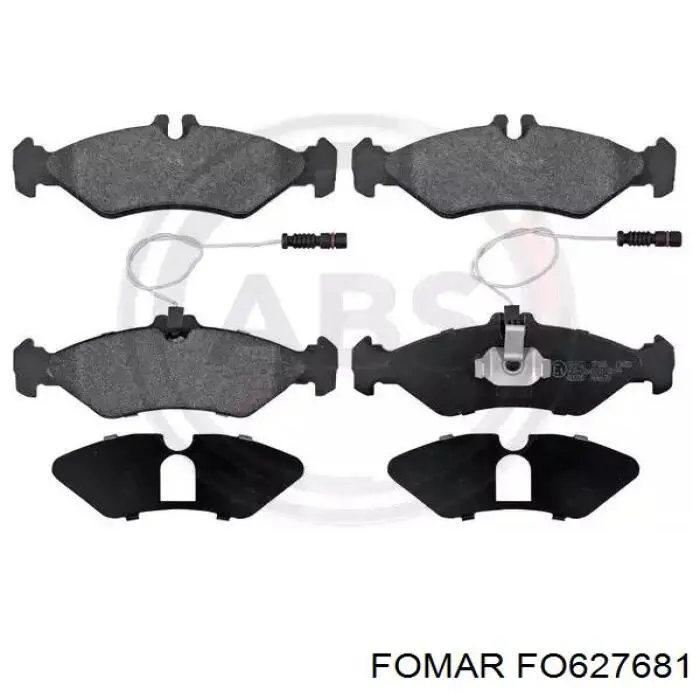 Compre FO627681 Fomar Roulunds Sapatas do freio dianteiras de disco