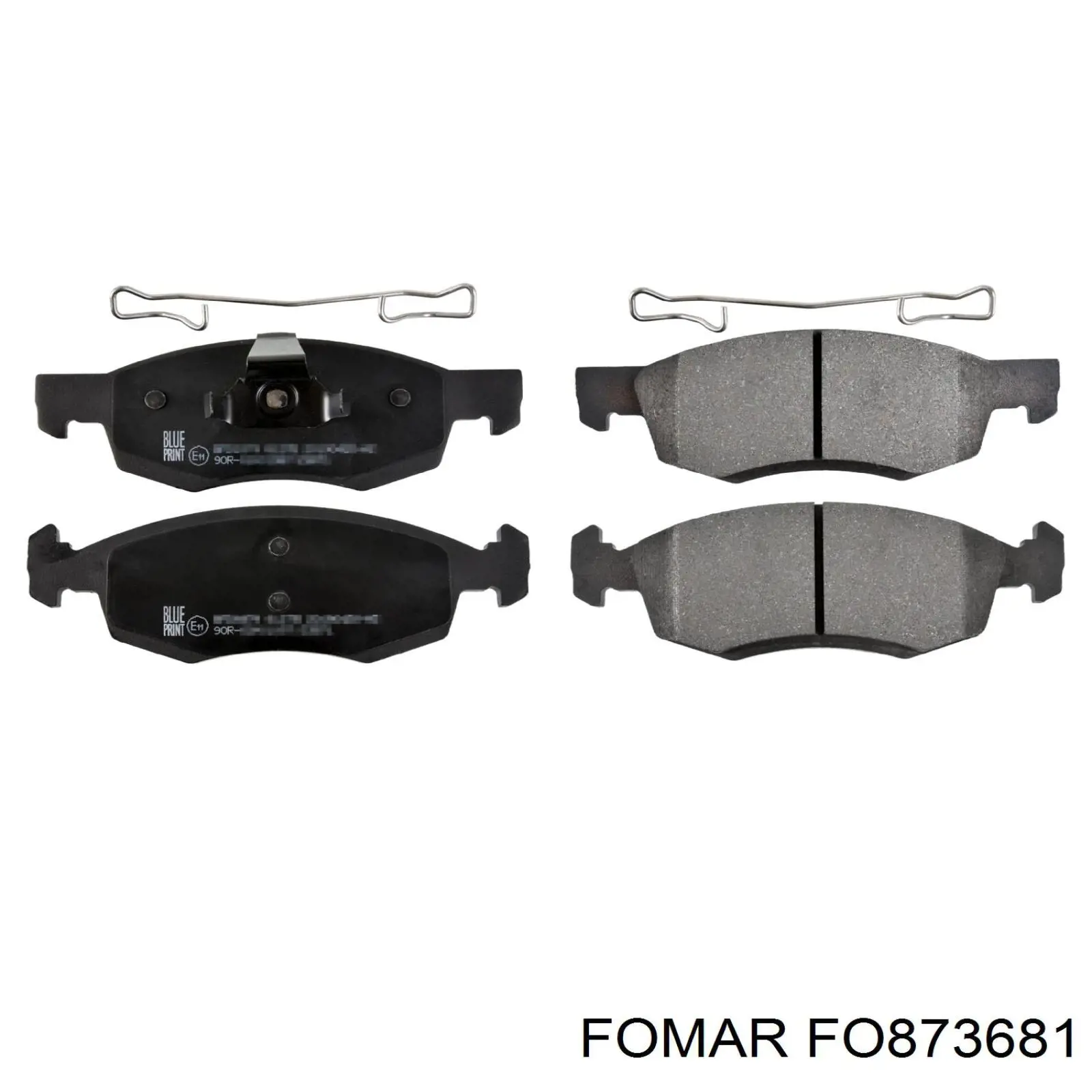 FO873681 Fomar Roulunds Sapatas do freio dianteiras de disco