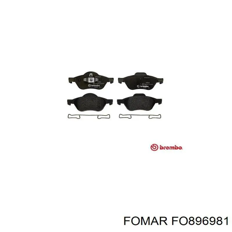 Compre FO896981 Fomar Roulunds Sapatas do freio dianteiras de disco
