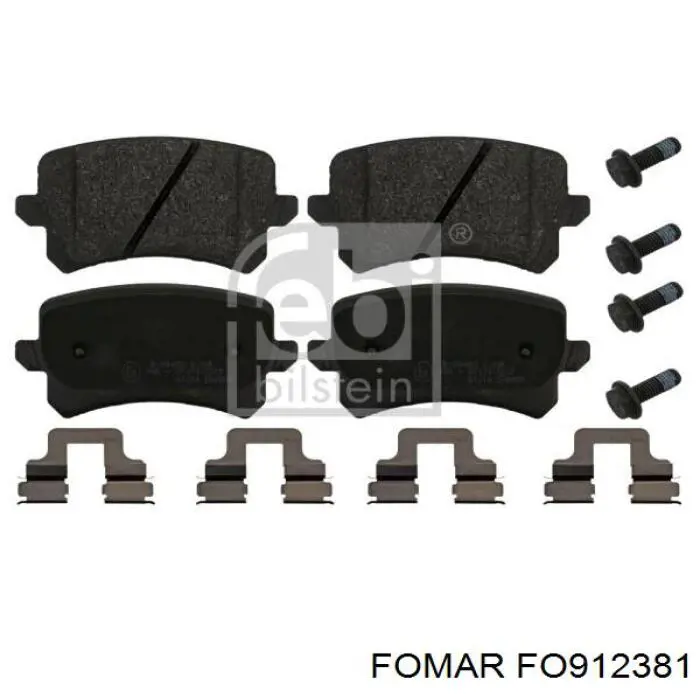 Compre FO912381 Fomar Roulunds Sapatas do freio traseiras de disco