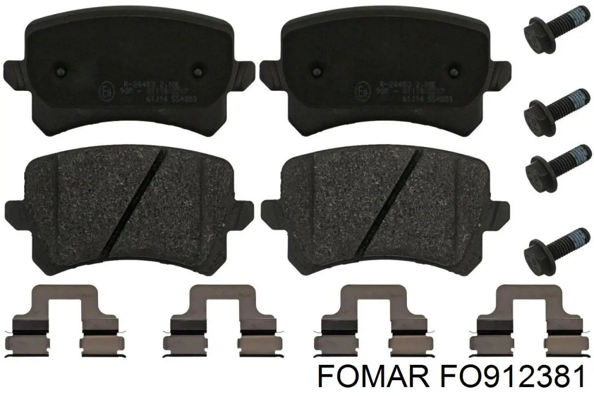 Sapatas do freio traseiras de disco Fomar Roulunds FO912381 preço, a partir de 21,18 USD