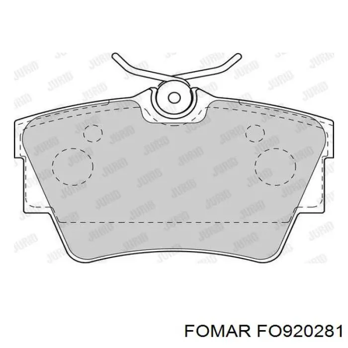 Sapatas do freio traseiras de disco Fomar Roulunds FO920281 preço, a partir de 22,40 USD