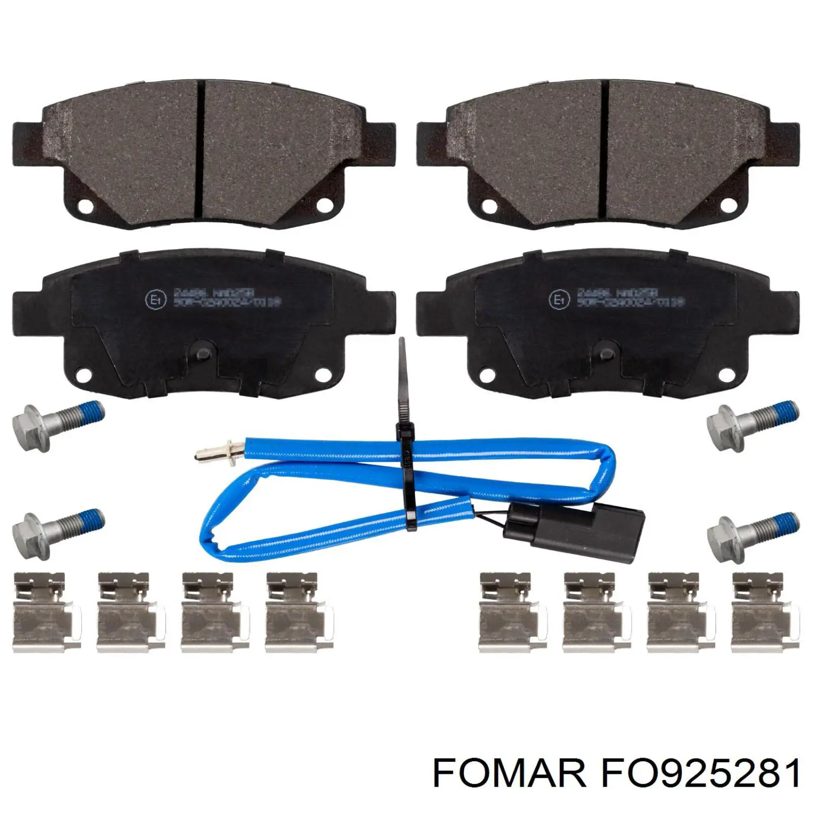 Sapatas do freio traseiras de disco Fomar Roulunds FO925281 preço, a partir de 29,69 USD